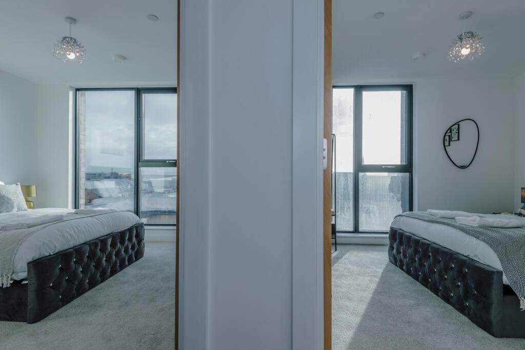Stunning 2-Bed Premium Apartment - Free Wi-Fi Preston  Luaran gambar